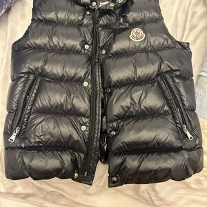 Moncler Shiny Black Quilted Jacket